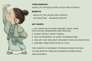 【Office 5-Minute Qi Gong Wellness】Classical-Style Boy's Eight Brocades 3rd Exercise【Total 8 Exercises】