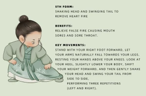 Five-Minute Qigong Health Preservation in the Office: Fifth Movement of the Ancient-Style Boy’s Eight Brocades (Total: 8 Movements)