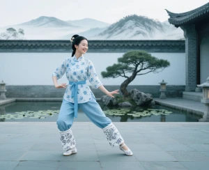 Dragon Plays in Water Qigong (Taiyi You Long Gong Lesson 21) - NoEquipment Office Exercise for Stress Relief